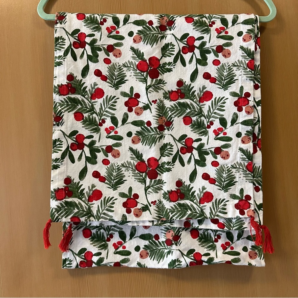 Holly table-runner thick cotton